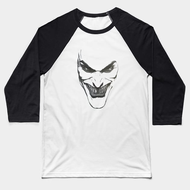 Evil face Baseball T-Shirt by Vick Debergh